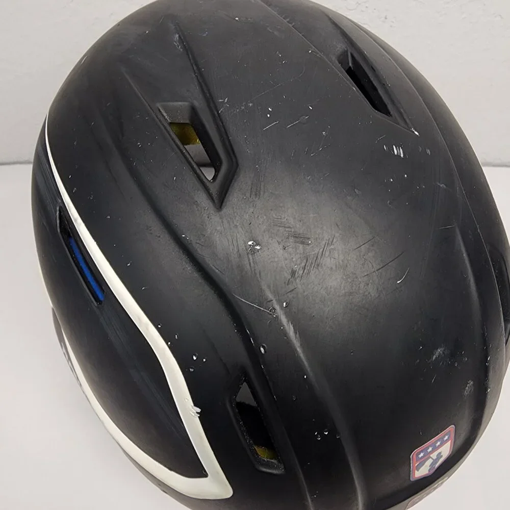 Rawlings Baseball Helmet MACH-JR Black and White Accents Size 6 3/8-7 1/2 Padded - Picture 8 of 12